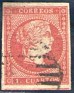 Spain - 1856 - Isabel II - 4 Cu. - Red - Characters, Isabel II - Edifil 48 - 0